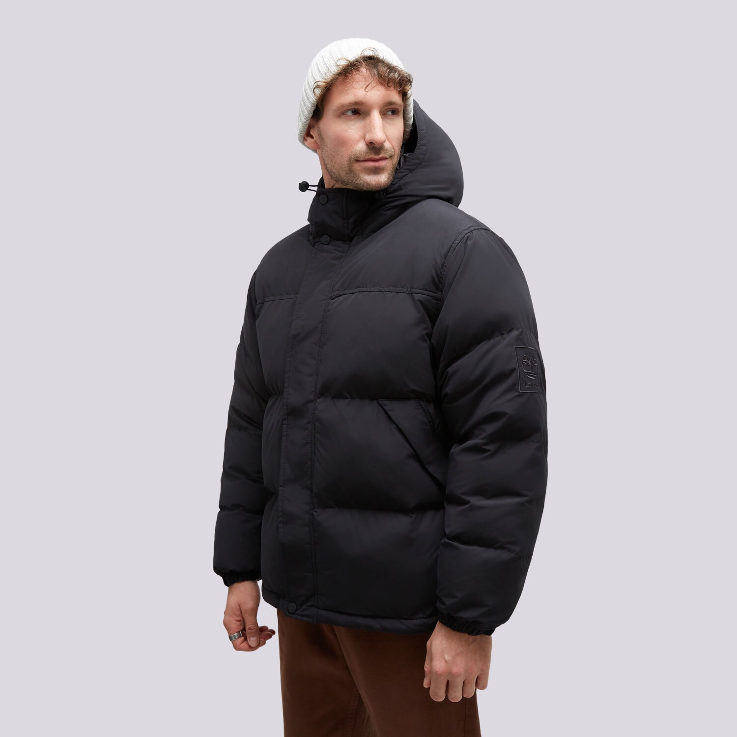 pánská zimní bunda TIMBERLAND BUNDA PÉŘOVÁ TFO PUFFER HOODED JACKET TB0A6VRA0011 ČERNÁ