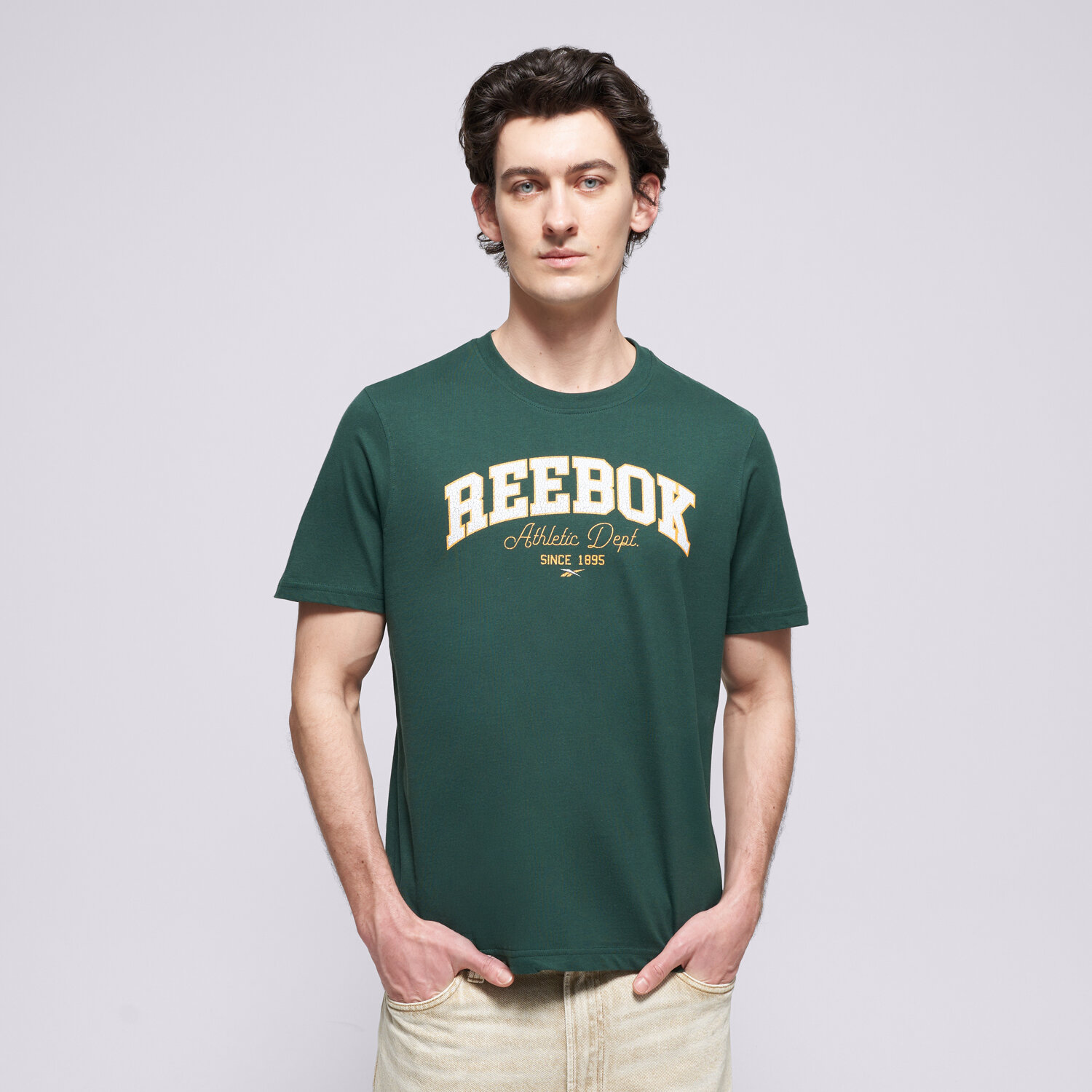 pánské tričko REEBOK TRIČKO ATH DEPT GRAPHIC TEE 100263170 ZELENÁ