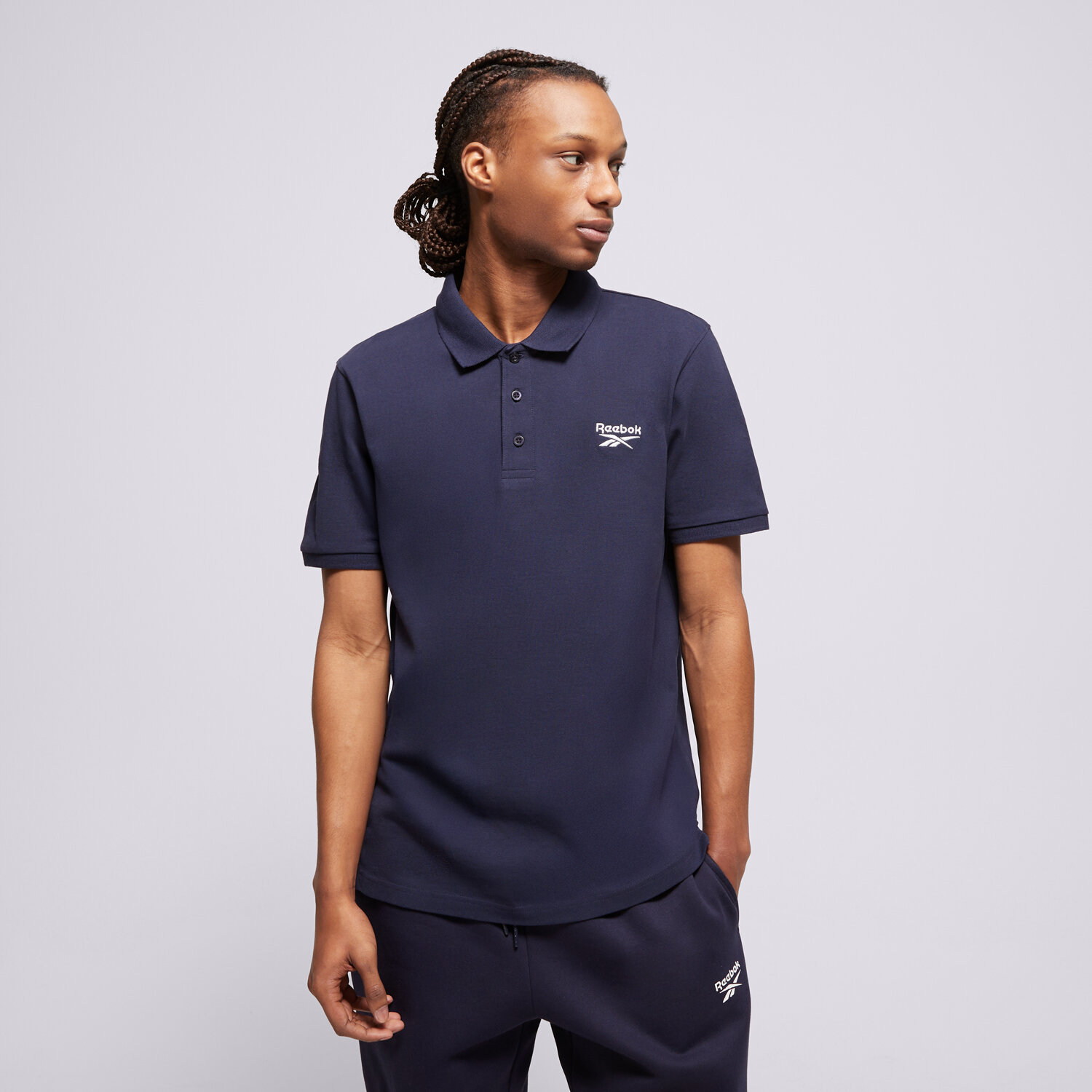 pánské polo tričko REEBOK TRIČKO BLAZE EMBROIDERED SS TRIČKO SHIRT 100239705 TMAVOMODRÁ