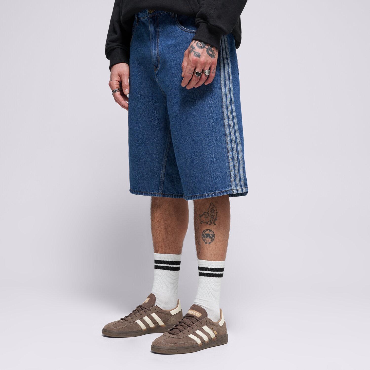 pánské kraťasy ADIDAS ŠORTKY  FIREBIRD DENIM KD1500 MODRÁ