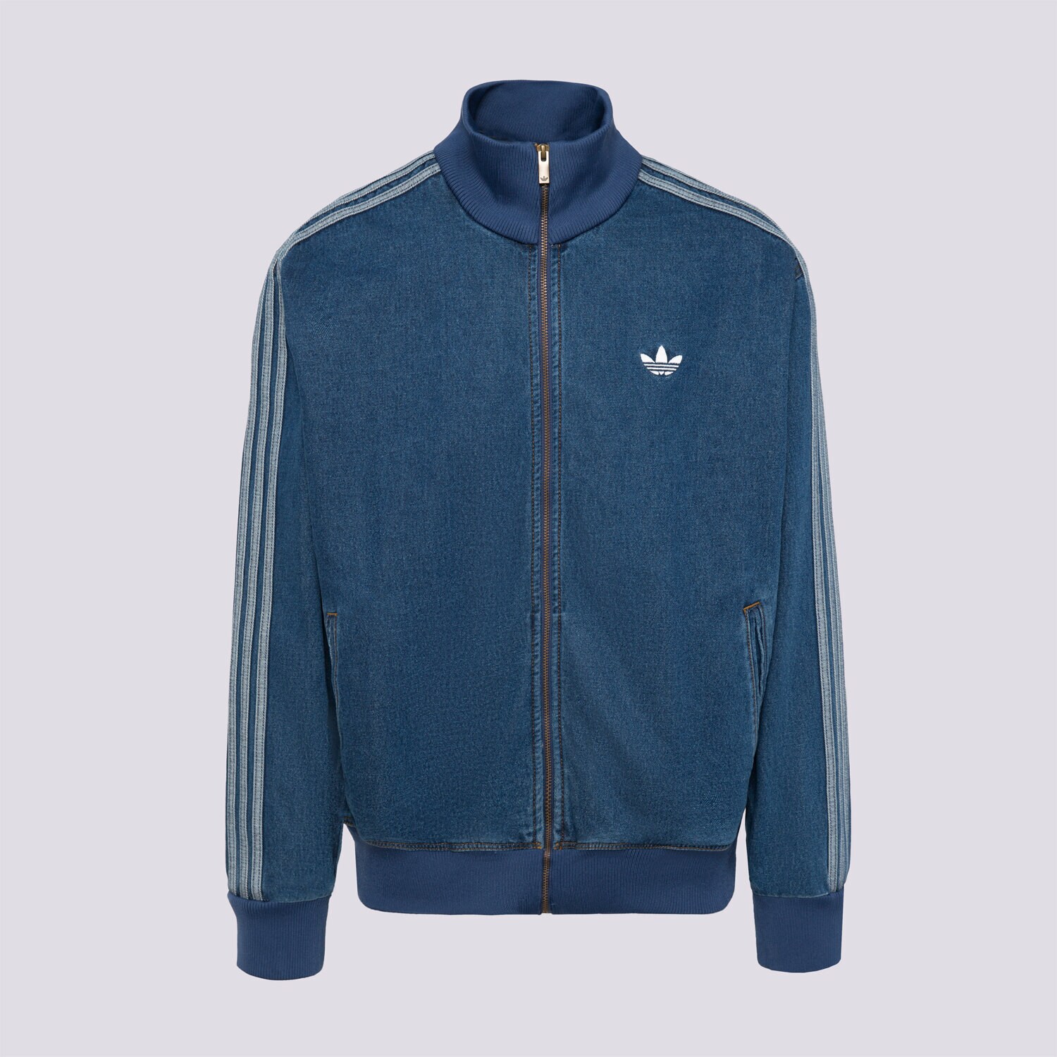 Přechodná bunda pánská (podzimní, jarní) ADIDAS BUNDA DENIM FB TT KD1517 MODRÁ