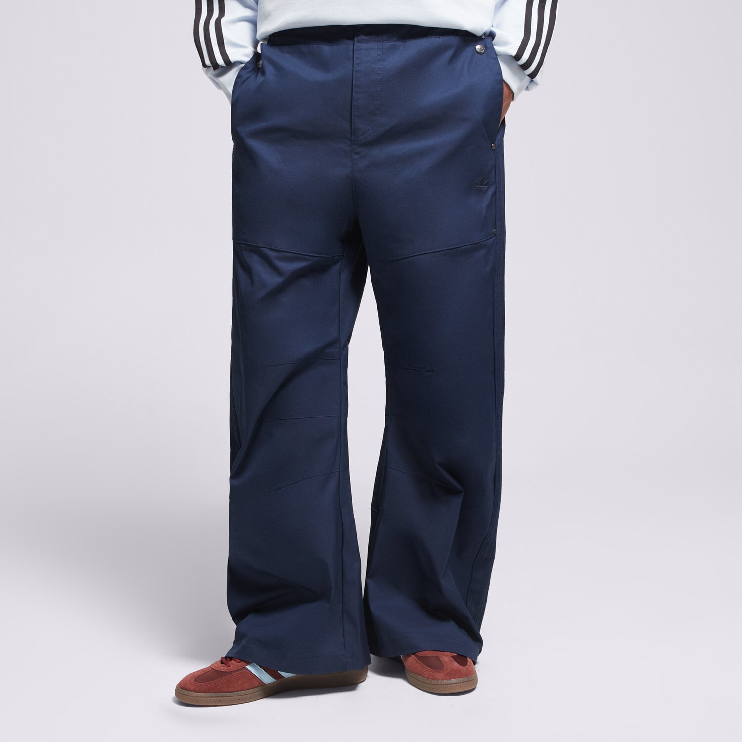 pánské kalhoty ADIDAS KALHOTY  P ESS W PNT KD0585 TMAVOMODRÁ