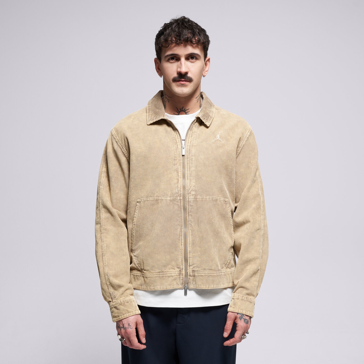 Přechodná bunda pánská (podzimní, jarní) JORDAN BUNDA JORDAN FLIGHT IF1825-247 HNĚDÁ