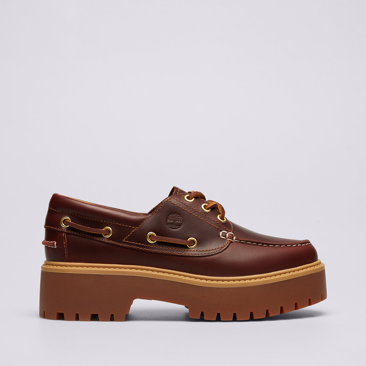 dámské boty casual TIMBERLAND STONE STREET BOAT SHOE TB0A2QDMD571 HNĚDÁ