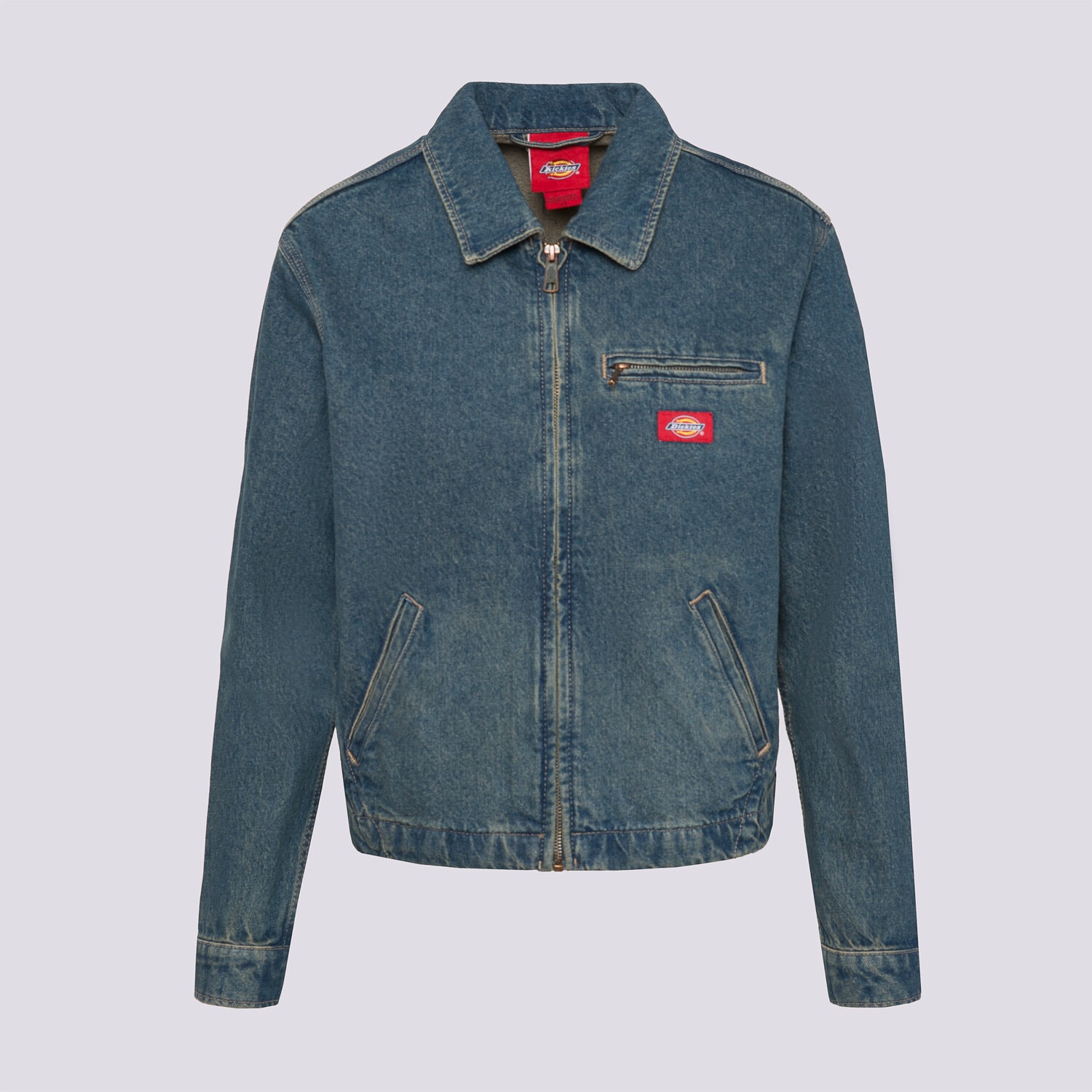 Přechodná bunda dámská (podzimní, jarní) DICKIES DENIM PAINTER JACKET W  DK0A883EL231 MODRÁ
