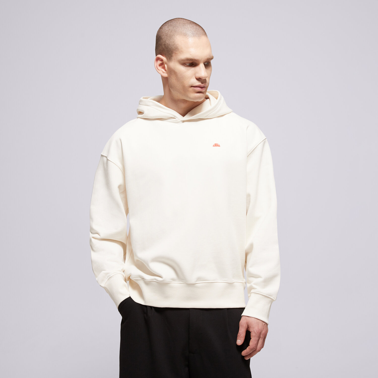 pánská mikina ELLESSE MIKINA S KAPUCÍ LEONARDOS OH HOODY SHD24402904 BÍLÁ