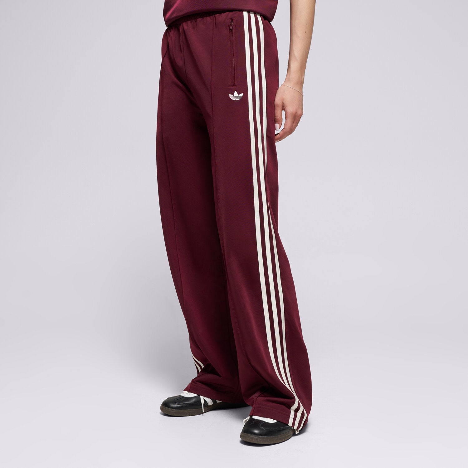 dámské kalhoty ADIDAS KALHOTY  FB LOOSE TP KD3659 BORDOVÁ