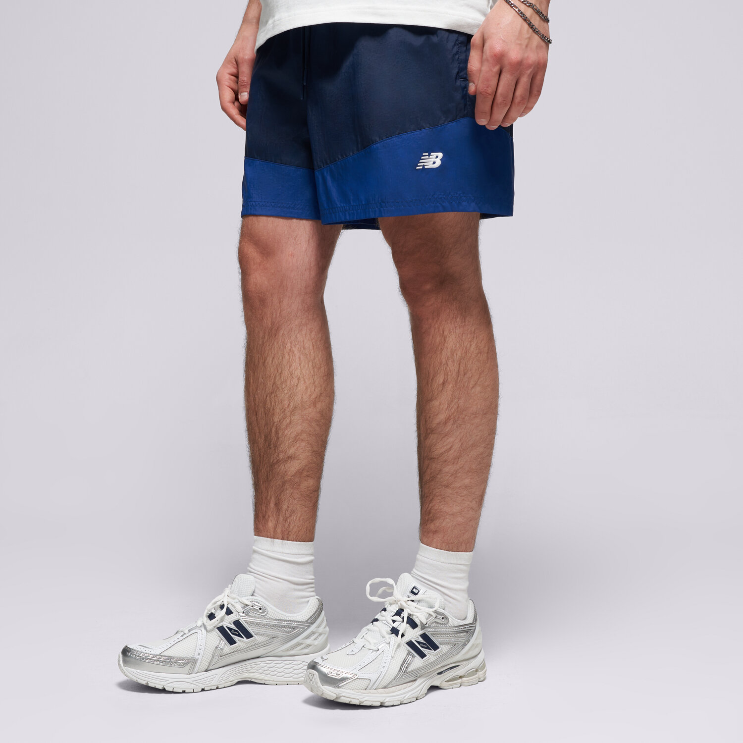 pánské kraťasy NEW BALANCE ŠORTKY  SPORT LEGACY SHORT 5" MB6176MRNNY TMAVOMODRÁ