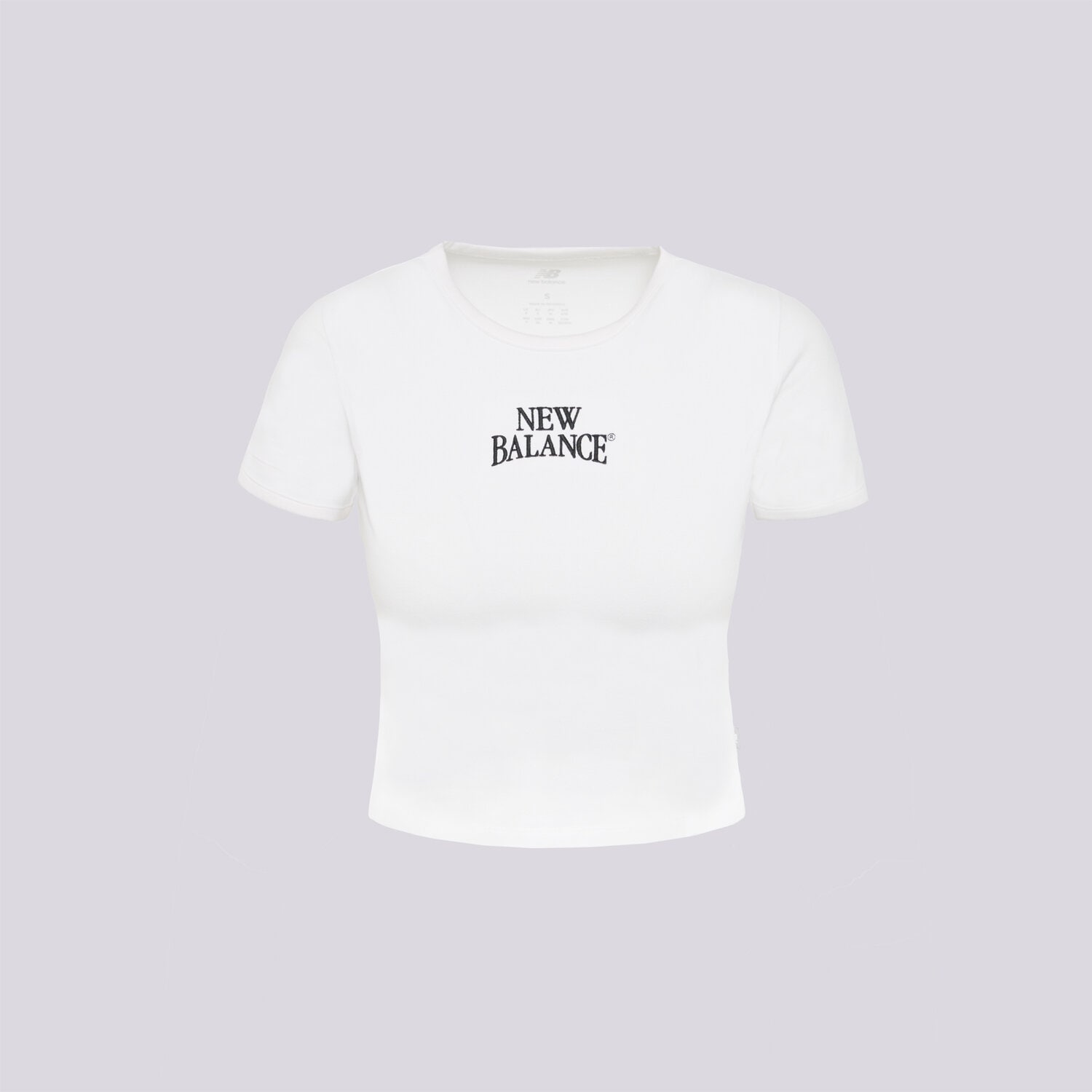dámské tričko NEW BALANCE TRIČKO LINEAR HERITAGE RINGER TRIČKO WT61Y33QWT BÍLÁ