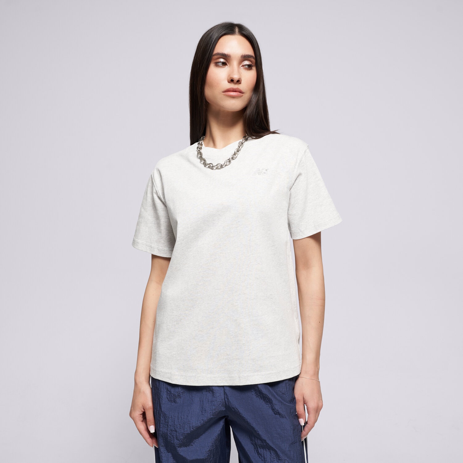dámské tričko NEW BALANCE TRIČKO Athletics Jersey TRIČKO WT41501AHH ŠEDÁ