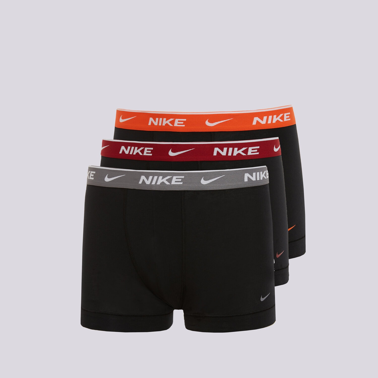 pánské spodní prádlo NIKE TRENKY TRUNK 3PK NQ00KE12840VN ČERNÁ