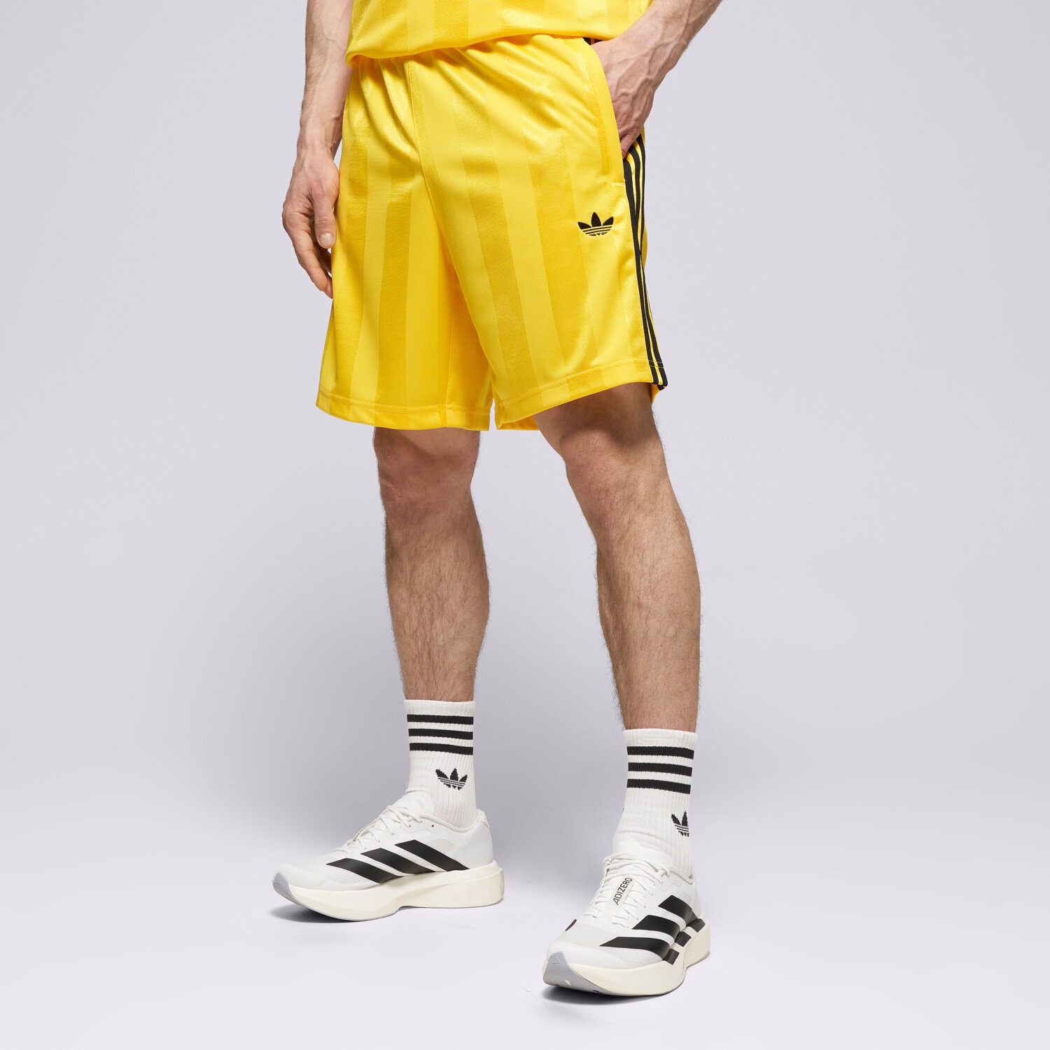 pánské kraťasy ADIDAS ŠORTKY  3S OS SHO KE3592 neonově žlutá