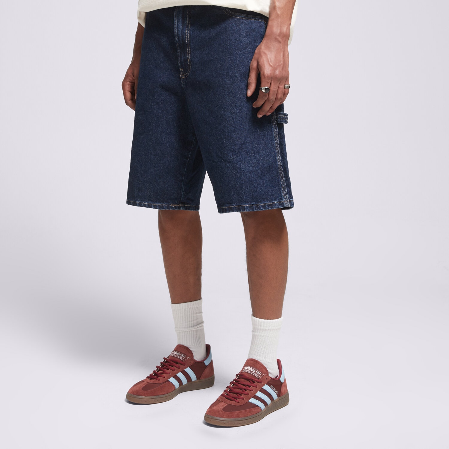pánské kraťasy DICKIES ŠORTKY  993 11 INCH CARPENTER SHORT JEANS DK0A88FC0DD1 MODRÁ