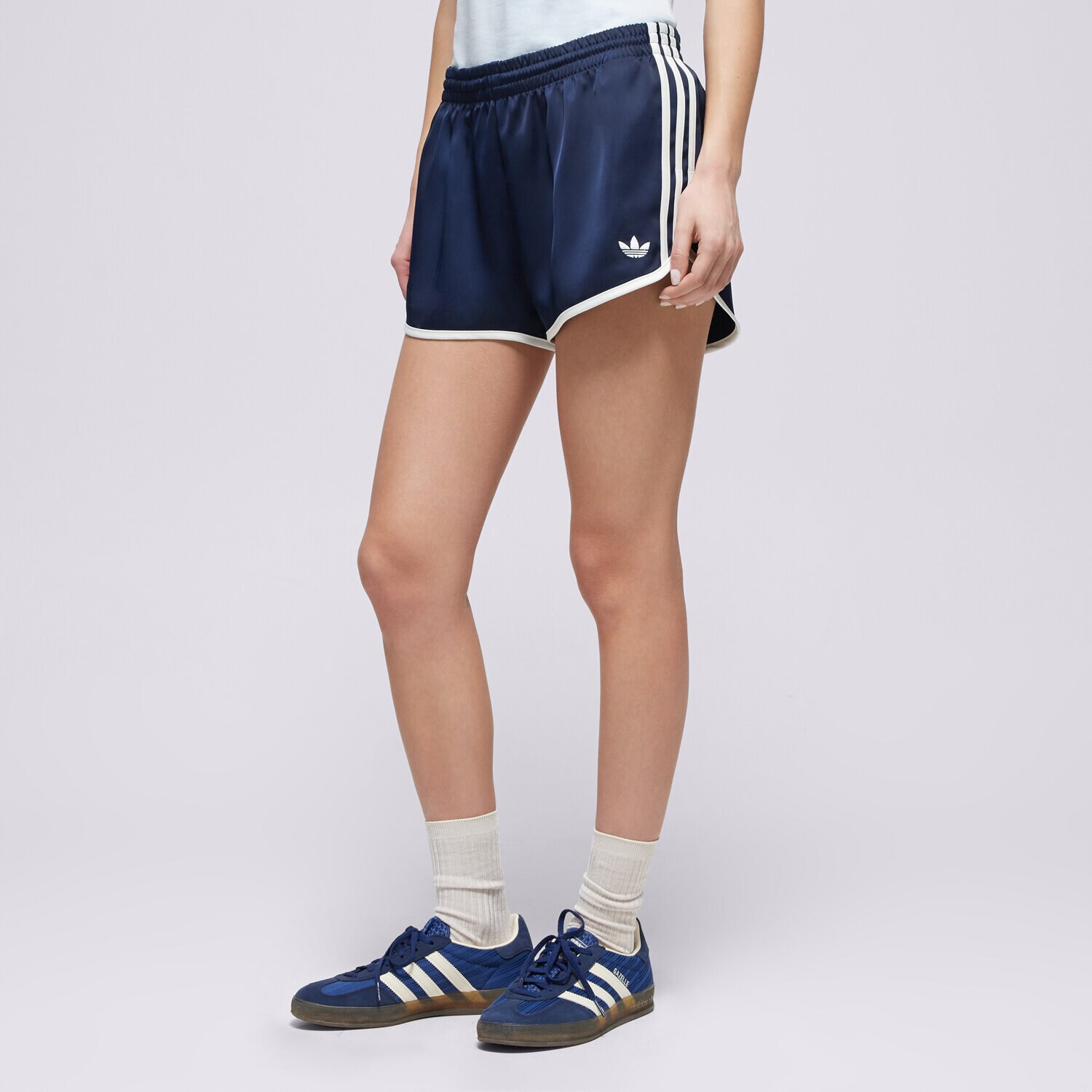 dámské kraťasy ADIDAS ŠORTKY  3S SPRNTR SHORT KC9007 TMAVOMODRÁ
