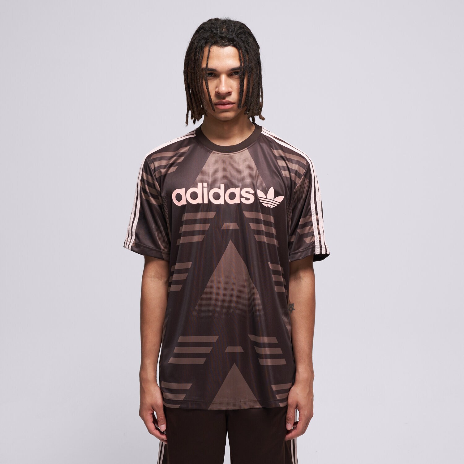 pánské tričko ADIDAS TRIČKO SPONSORED JSY KC6429 HNĚDÁ