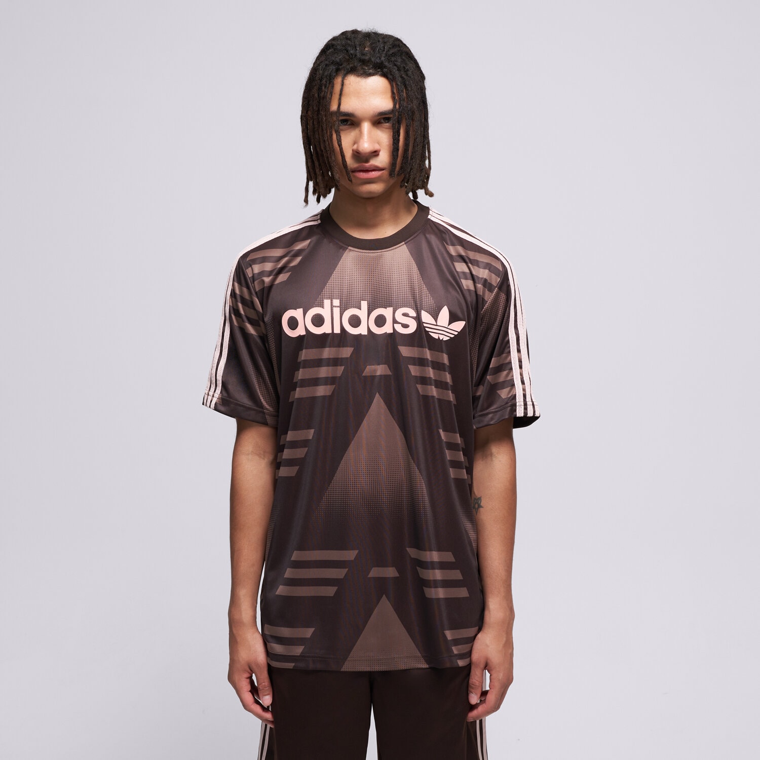 pánské tričko ADIDAS TRIČKO SPONSORED JSY KC6429 HNĚDÁ