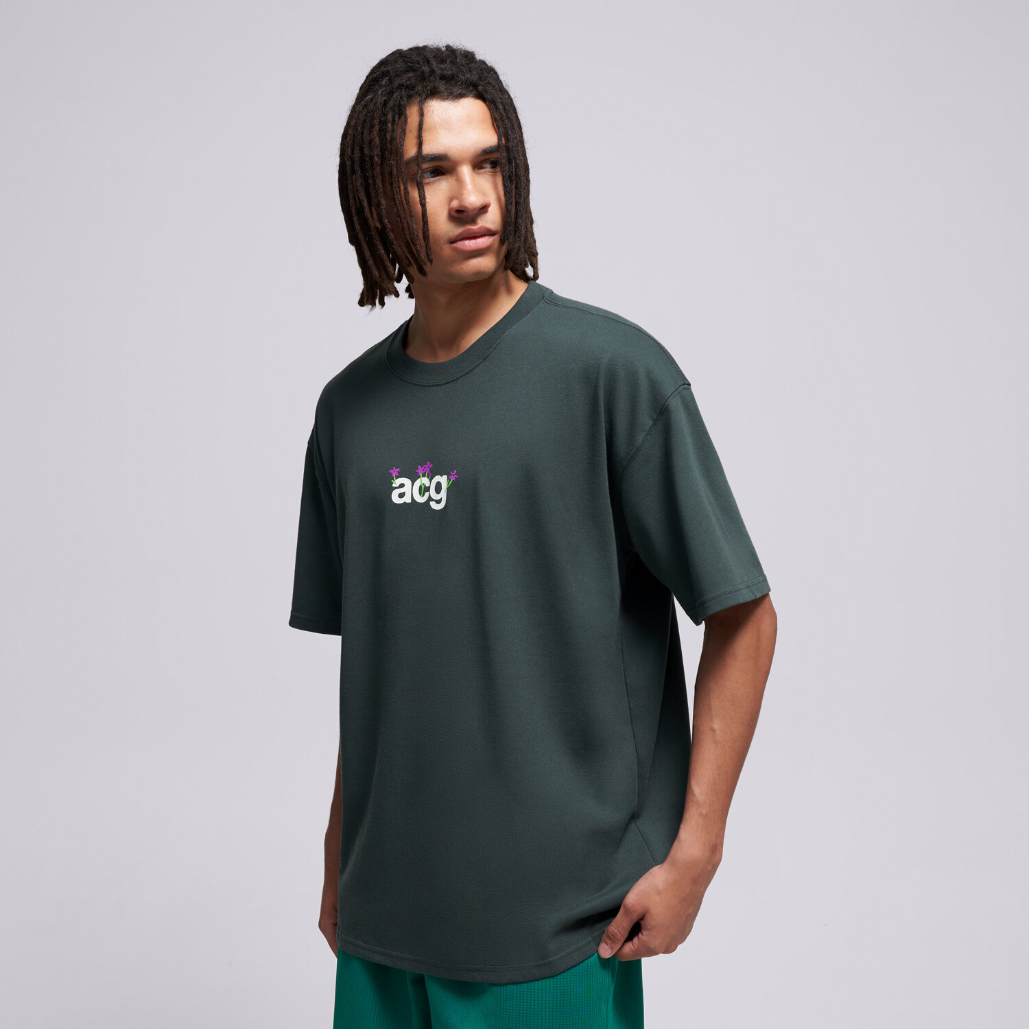 pánské tričko NIKE TRIČKO M ACG DF TEE LSE CAMP MEADOWS IH1324-317 ČERNÁ
