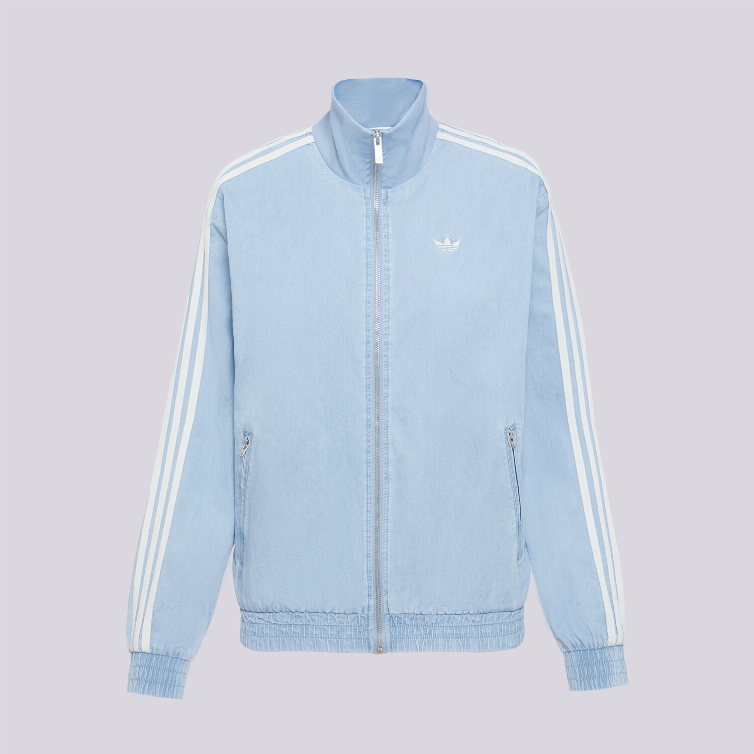 dámská mikina ADIDAS MIKINA ROZEPÍNACÍ DENIM FB TT KW8757 MODRÁ