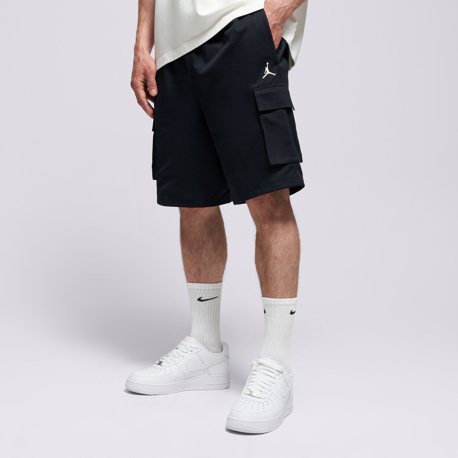 pánské kraťasy JORDAN ŠORTKY  M J BRK FSTVL CARGO SHORT IF1955-010 ČERNÁ