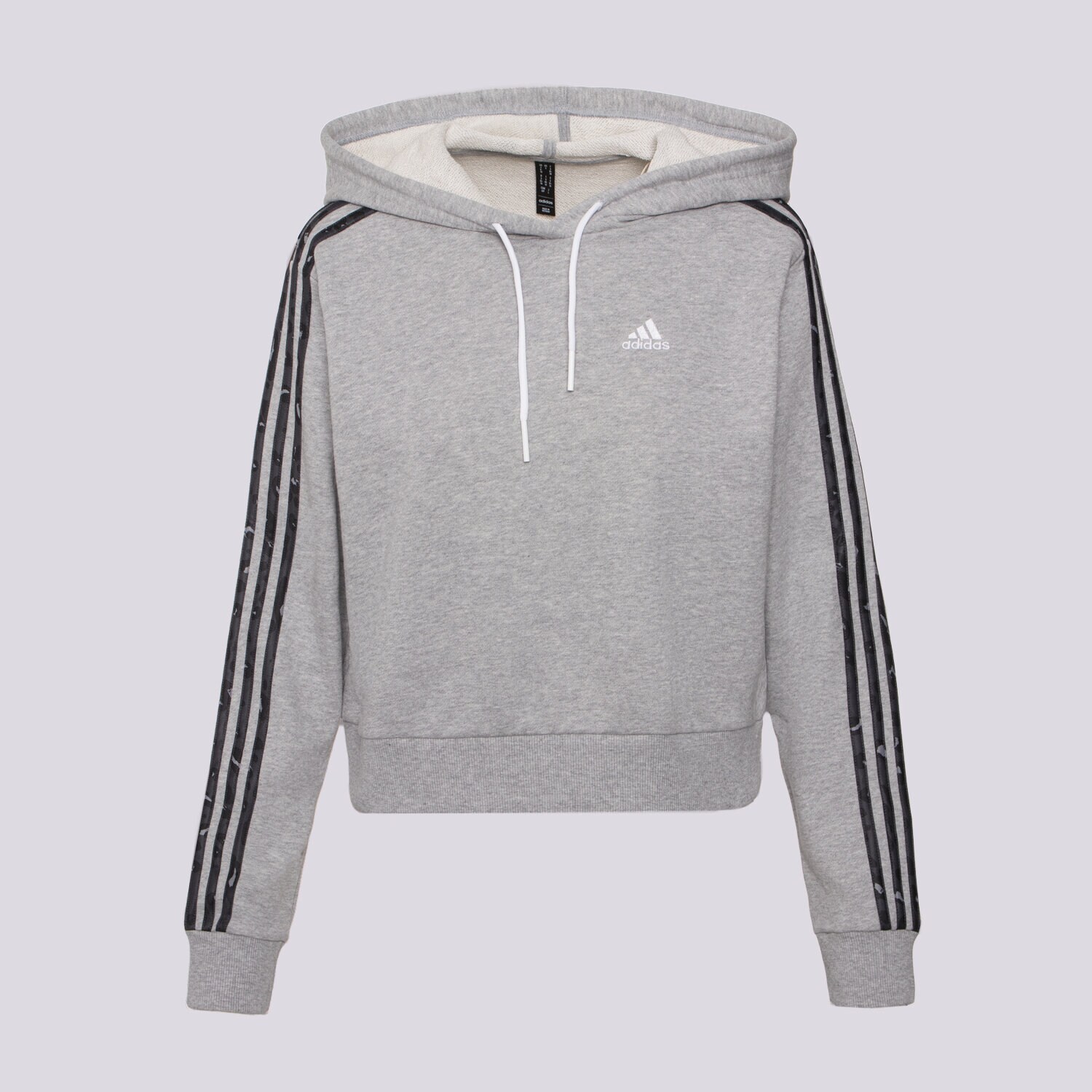 dámská mikina ADIDAS MIKINA S KAPUCÍ ANML HD SWT IN9931 ŠEDÁ