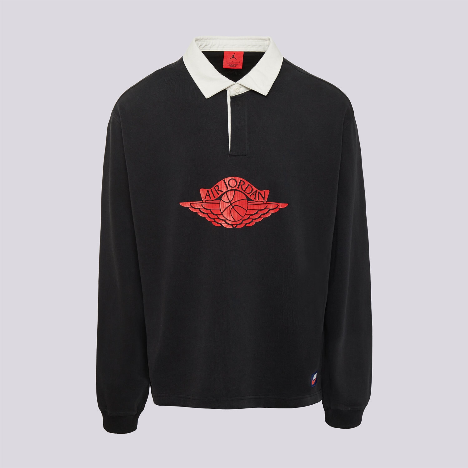 pánské polo tričko JORDAN TRIČKO M J FLT ESS RUGBY TOP IM9148-010 ČERNÁ