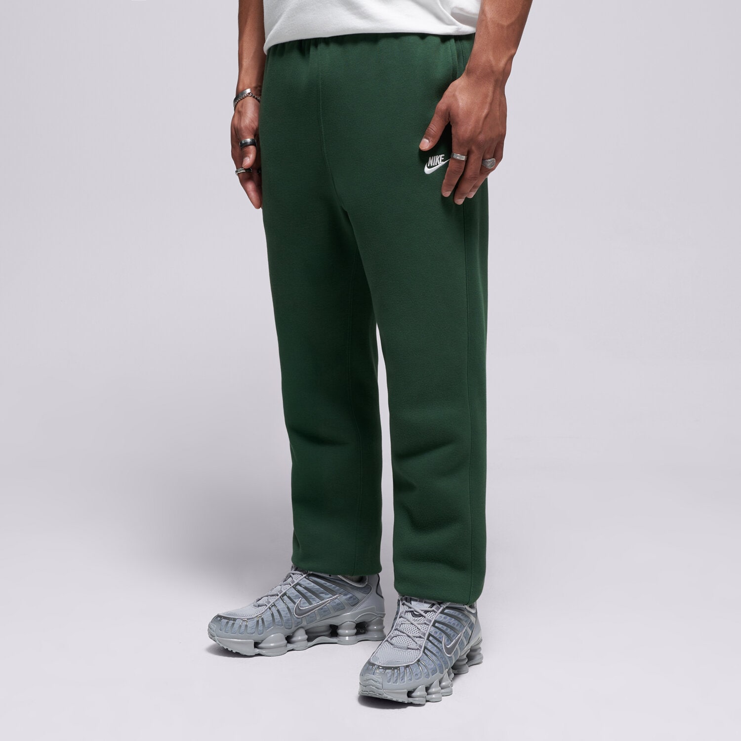 pánské kalhoty NIKE KALHOTY  M NK CLUB BB JOGGER FN3787-323 ZELENÁ