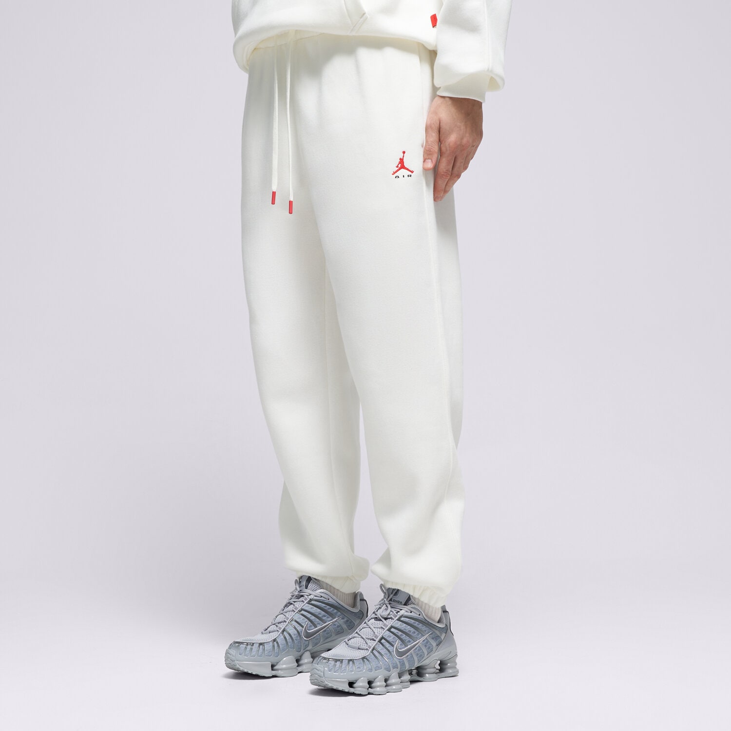 pánské kalhoty JORDAN KALHOTY  M J BRK ST FLC CUFF PANT BB IM8906-133 BÍLÁ