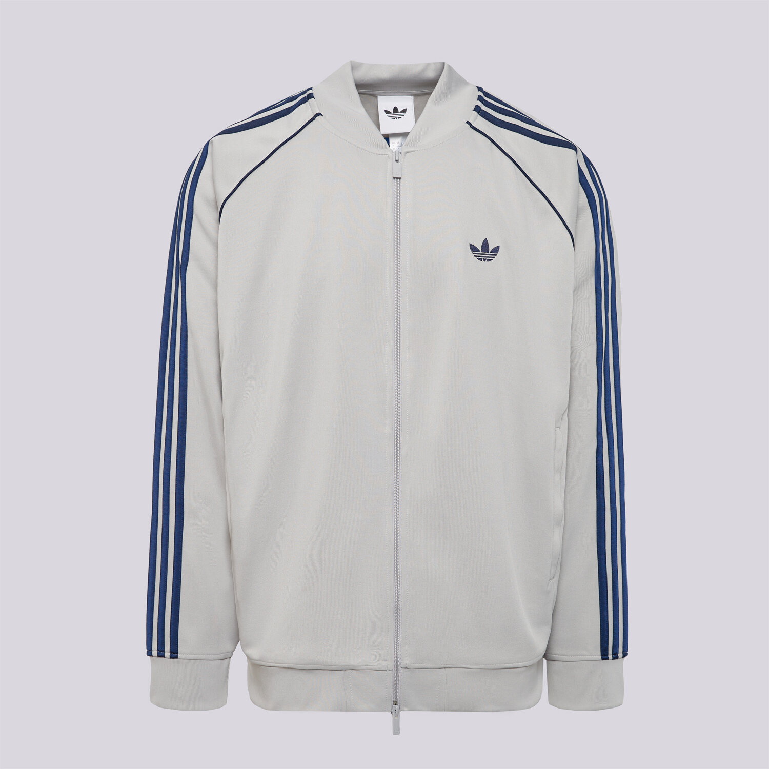 pánská mikina ADIDAS MIKINA ROZEPÍNACÍ SST TT KS4955 ŠEDÁ