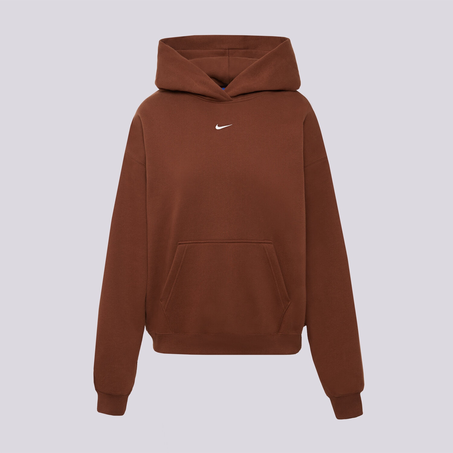dámská mikina NIKE MIKINA S KAPUCÍ W NK STDO FLC OS PO HDY IM8502-259 HNĚDÁ