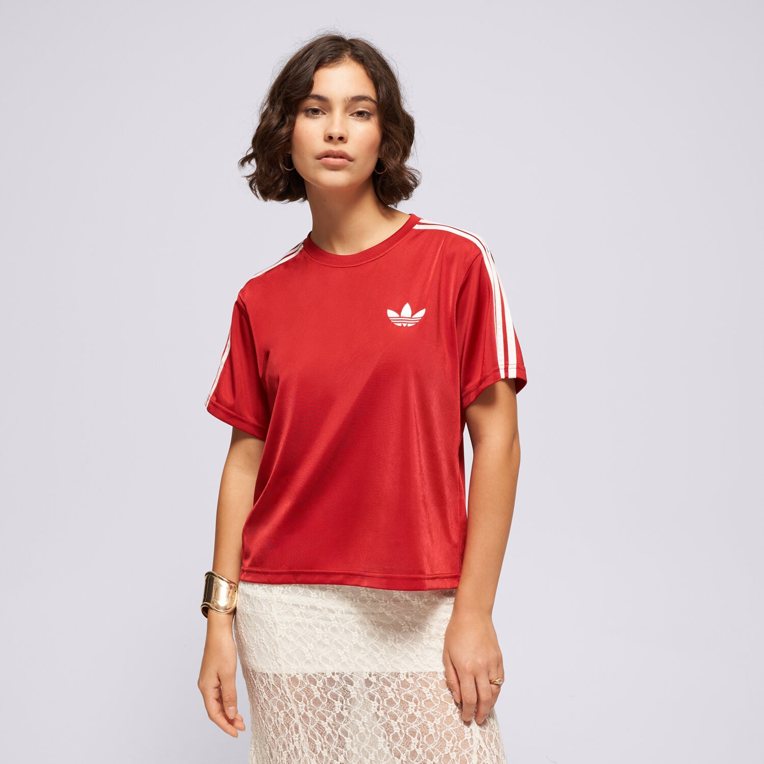 dámské tričko ADIDAS TRIČKO FB TEE KS4802 ČERVENÁ