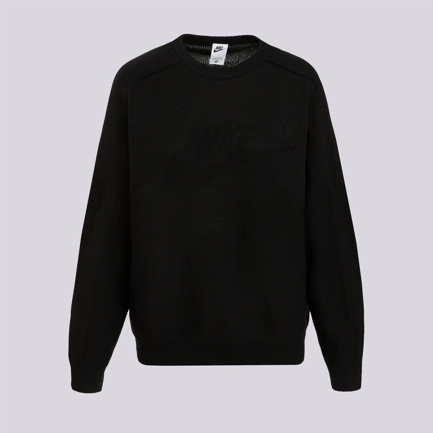 dětská mikina NIKE SVETR K NSW CLN CREW SWEATER IO1703-010 ČERNÁ