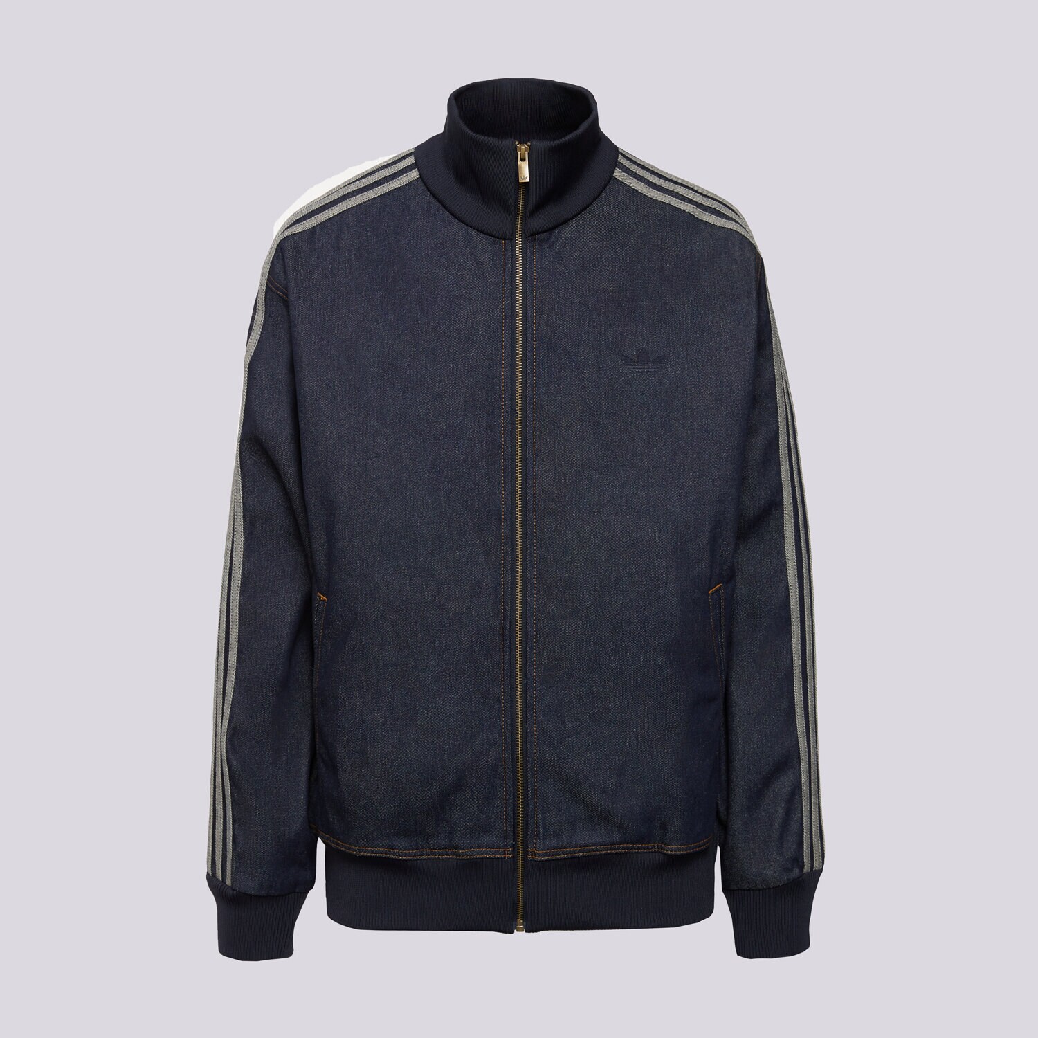 pánská mikina ADIDAS BUNDA DENIM FB TT KS4971 TMAVOMODRÁ