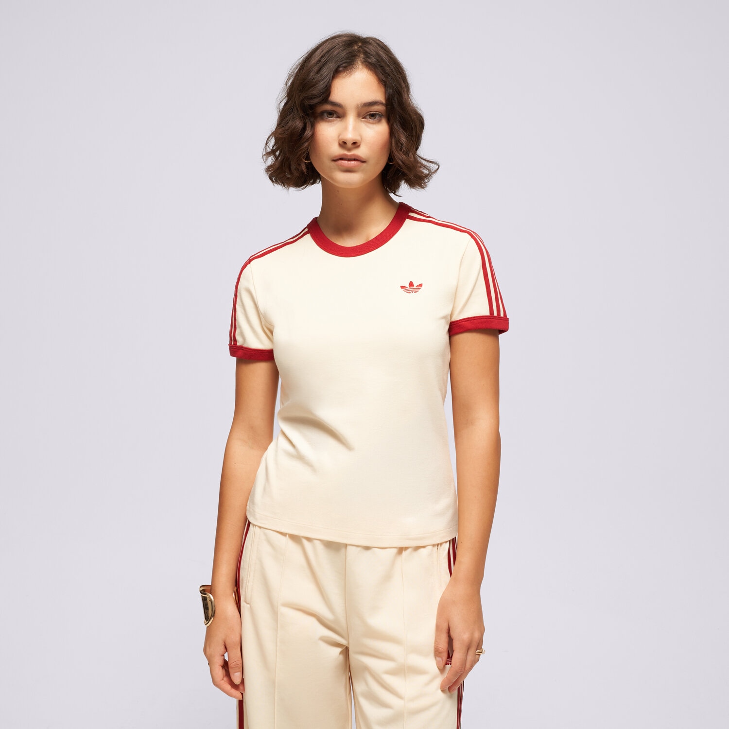 dámské tričko ADIDAS TRIČKO 3S TEE SLIM KS4780 ŽLUTÁ