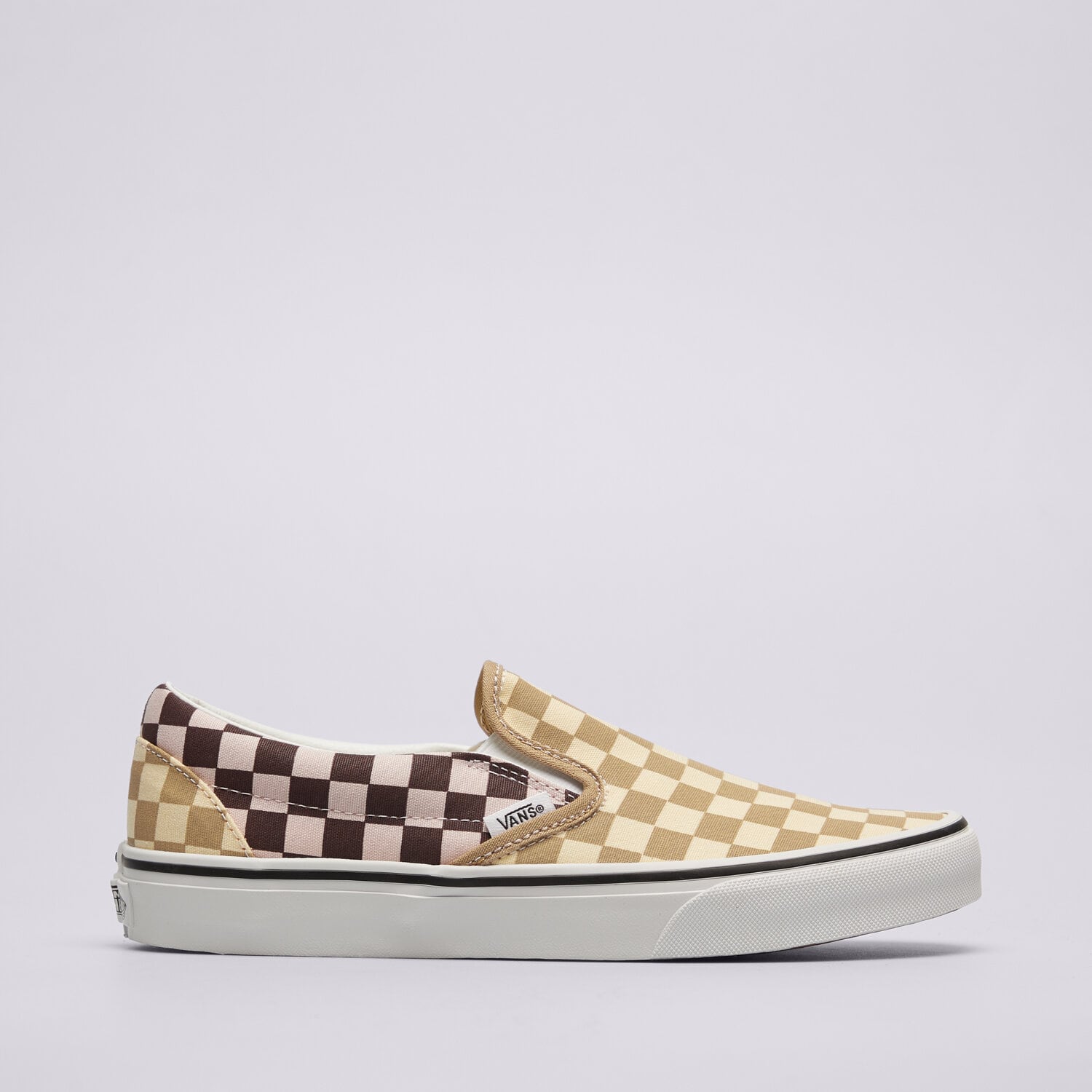 dámské tenisky VANS CLASSIC SLIP-ON CHECK MIX MULTI VN000D6YCYJ1 BÉŽOVÁ