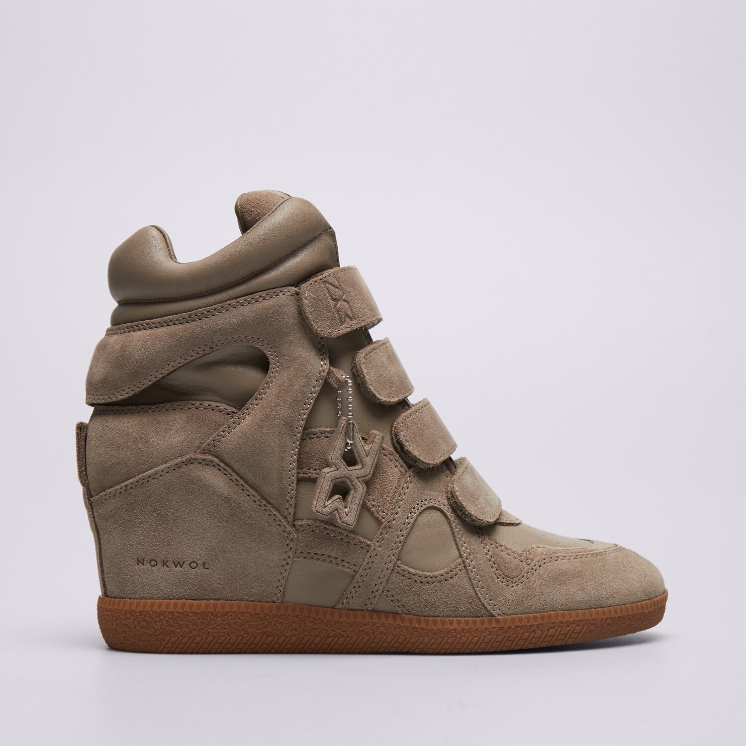 dámské tenisky NOKWOL EDEN TAUPE SUEDE NKEDENTAUPE BÉŽOVÁ