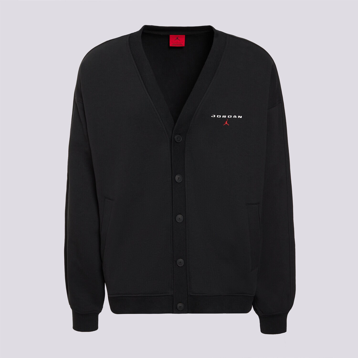 pánská mikina JORDAN MIKINA ROZEPÍNACÍ M J FLT FLC CARDIGAN LB IW6370-010 ČERNÁ
