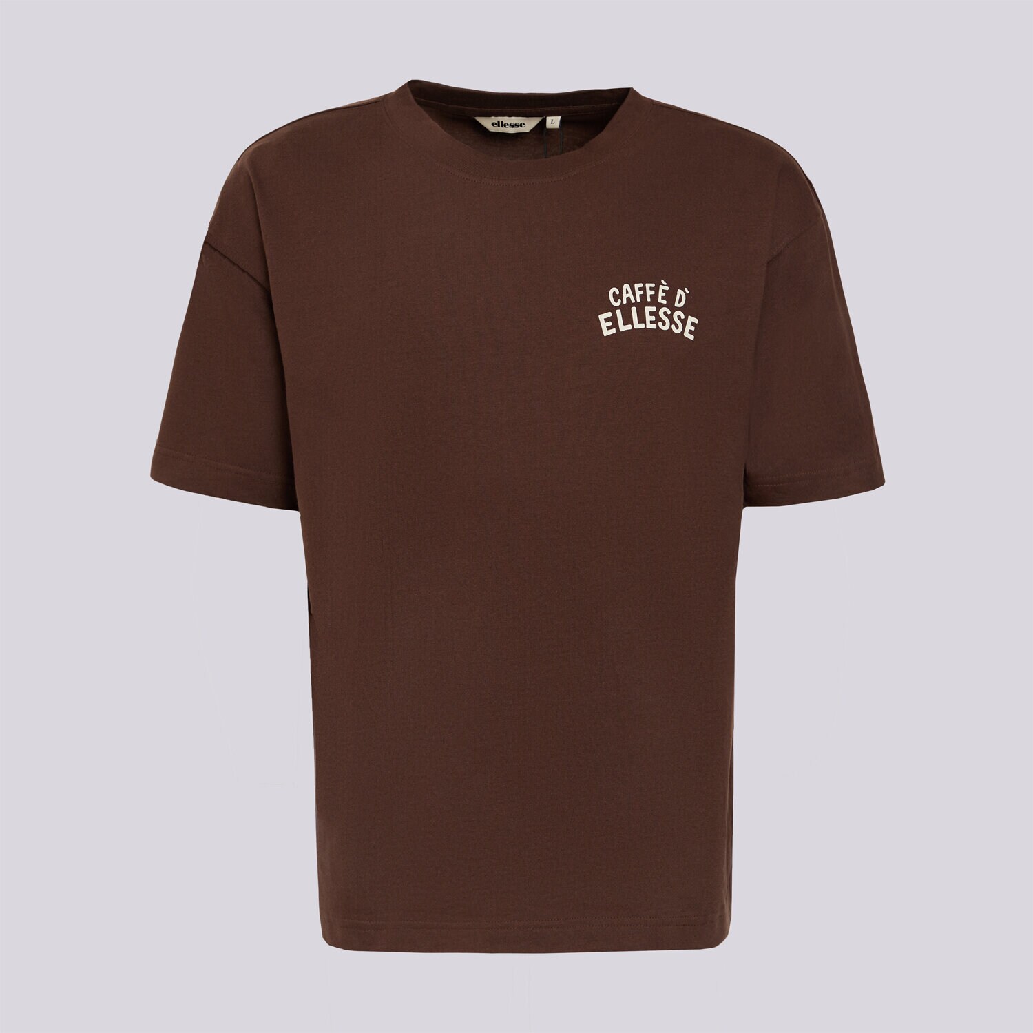 pánské tričko ELLESSE TRIČKO CAFFE TEE SHD24647202 HNĚDÁ