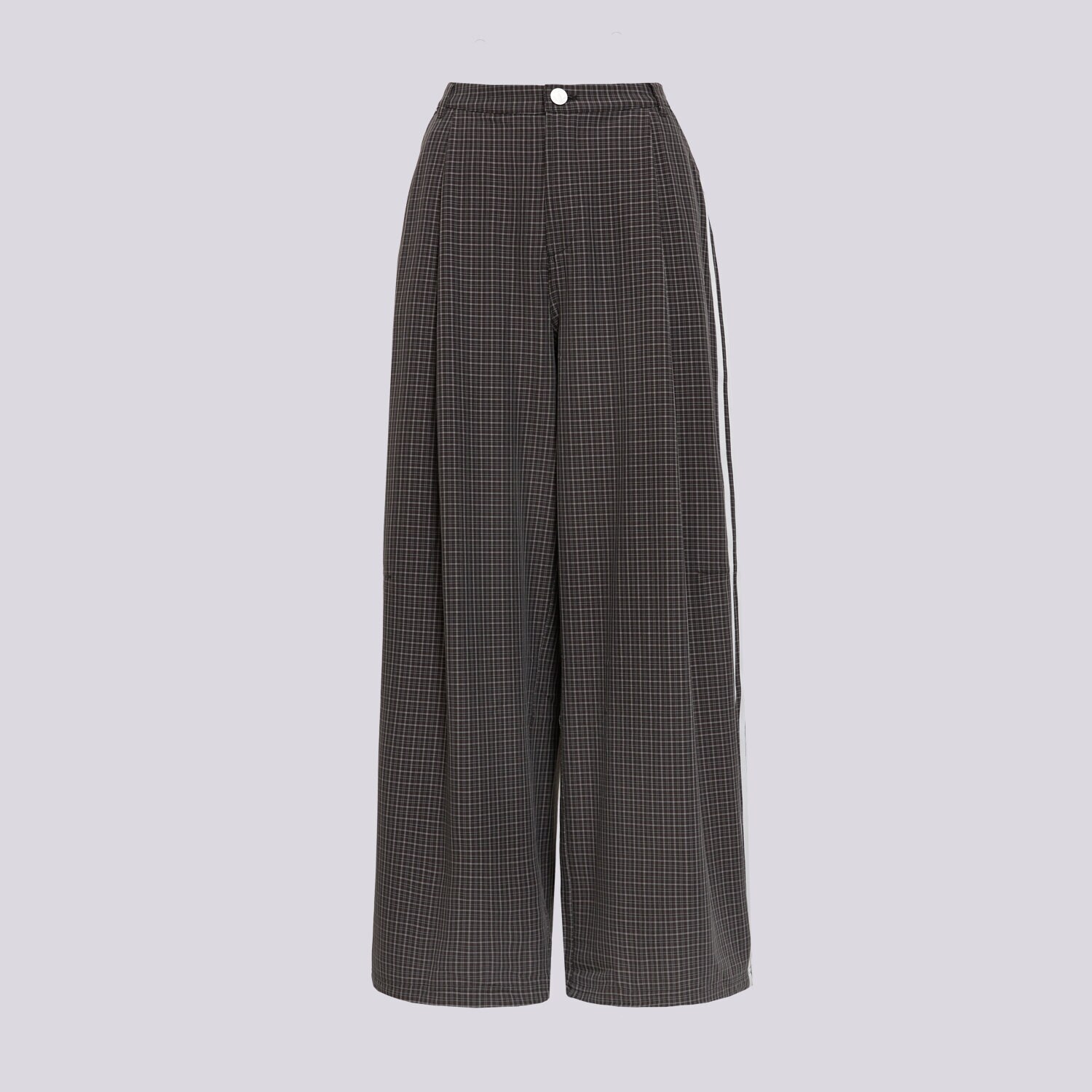 dámské kalhoty ADIDAS KALHOTY  CHECKS TROUSER LD5340 ČERNÁ
