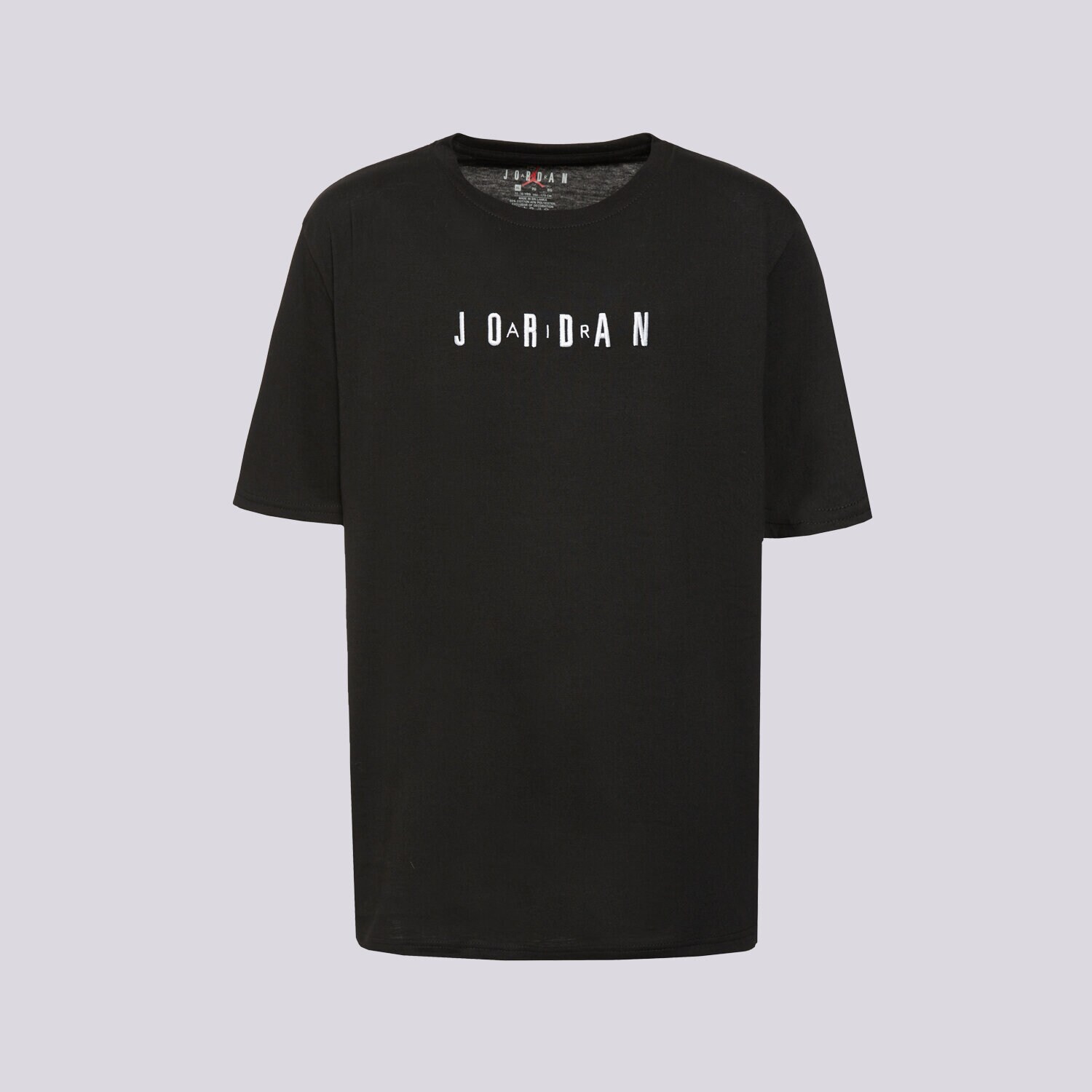 dětské tričko JORDAN TRIČKO JDB MJ WORDMARK EMB CREW 95D634-023 ČERNÁ