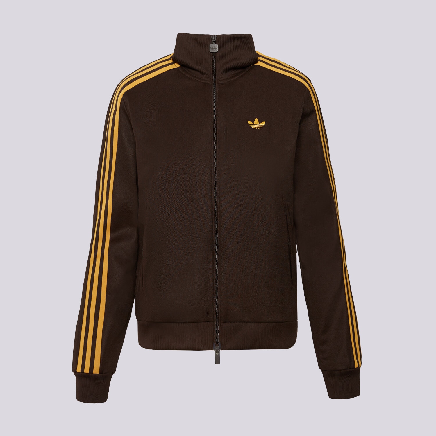 dámská mikina ADIDAS MIKINA ROZEPÍNACÍ CLASSIC TT KV9561 HNĚDÁ
