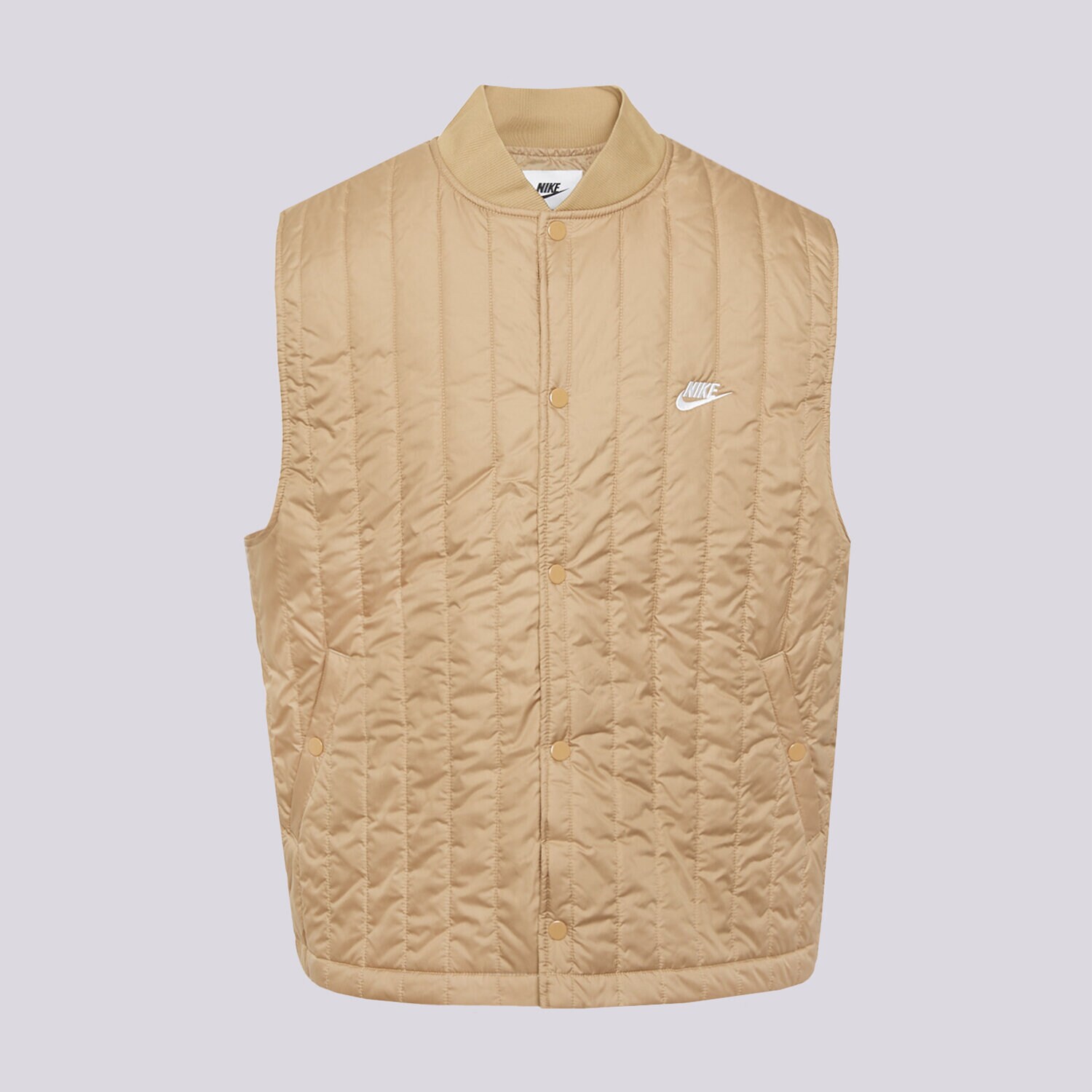 pánská vesta NIKE VESTA M NK CLUB QUILTED VEST IO3808-297 BÉŽOVÁ