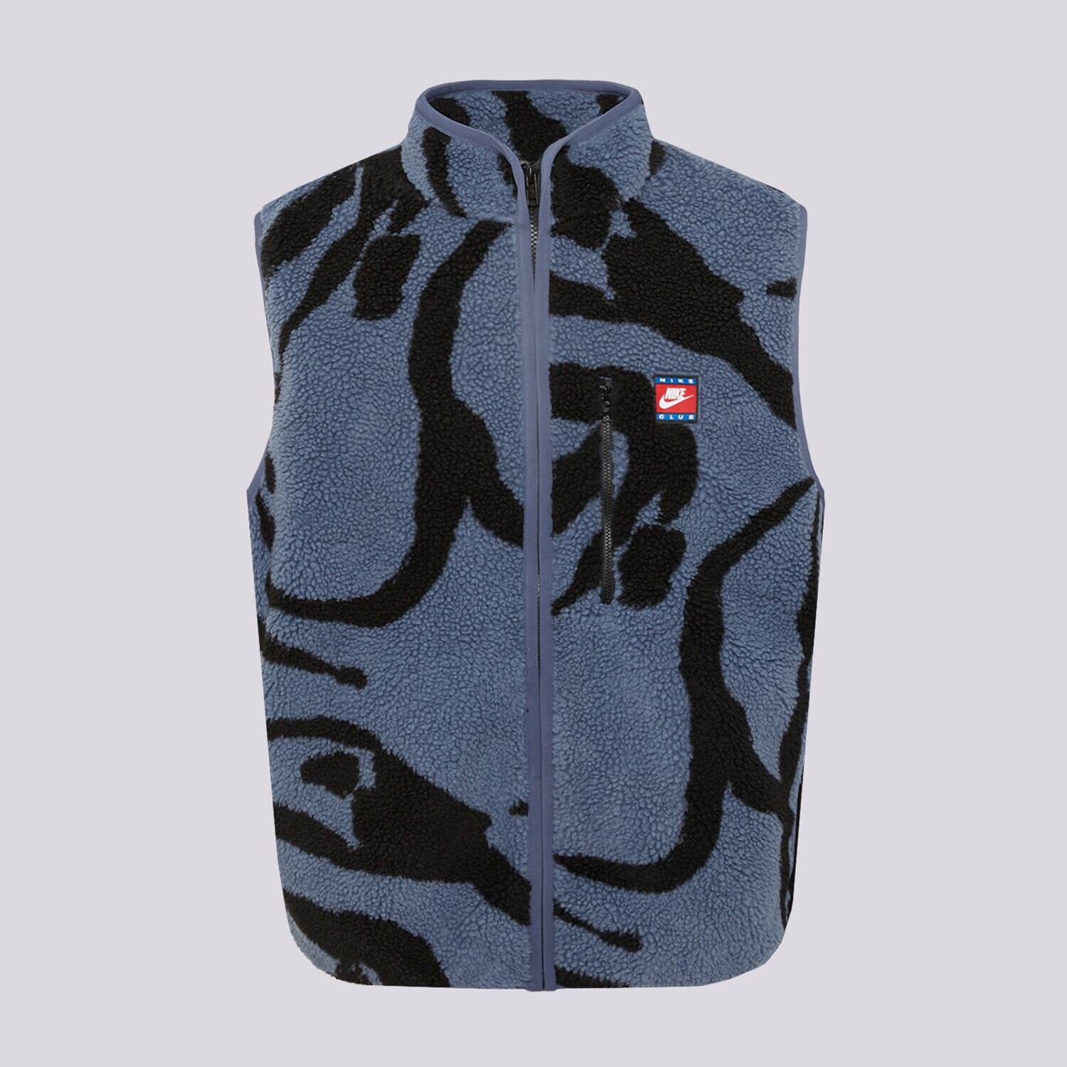 pánská vesta NIKE VESTA M NK CLUB WNTR FZ VEST AOP TL IO4147-491 MODRÁ
