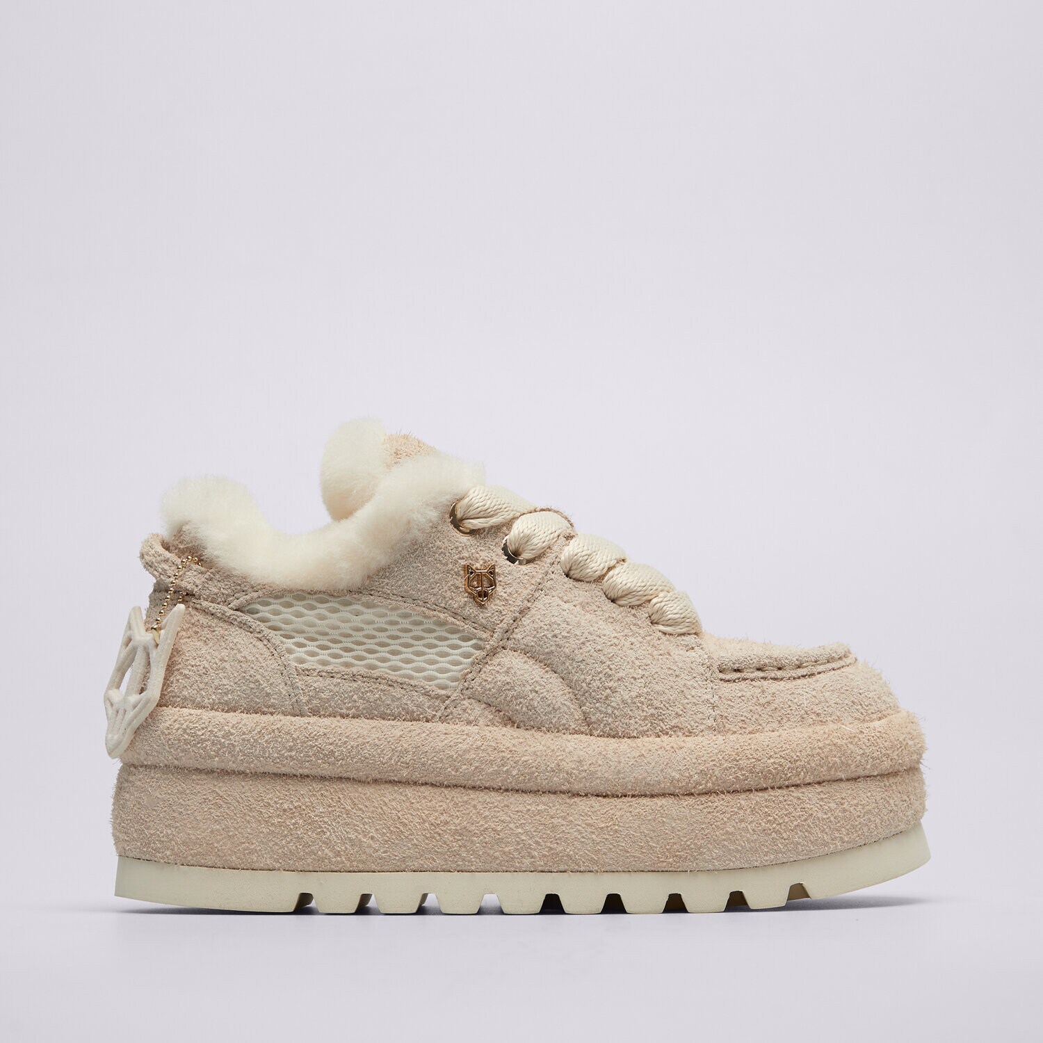 dámské boty casual NAKED WOLFE BEAU NWBEAUICESUEDE Krémová