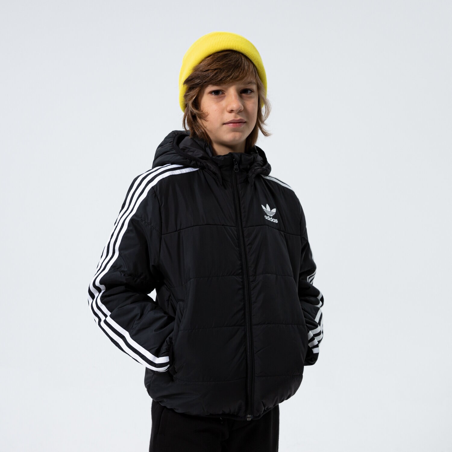 dětské tričko ADIDAS BUNDA PÉŘOVÁ PADDED JACKET BOY H34564 ČERNÁ
