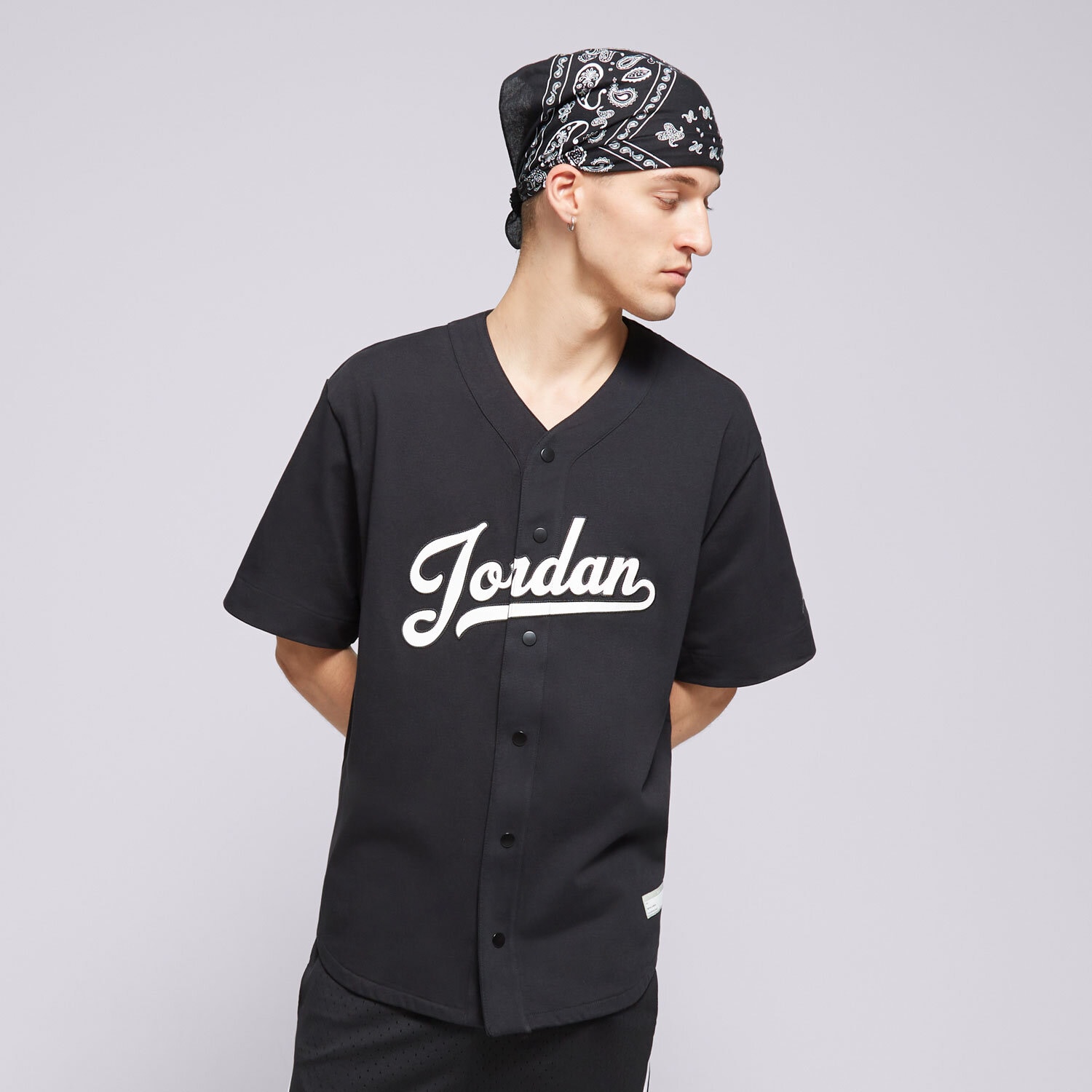 pánská košile JORDAN KOŠILE M J FLT MVP STMT BSEBLL TOP FN4663-010 ČERNÁ