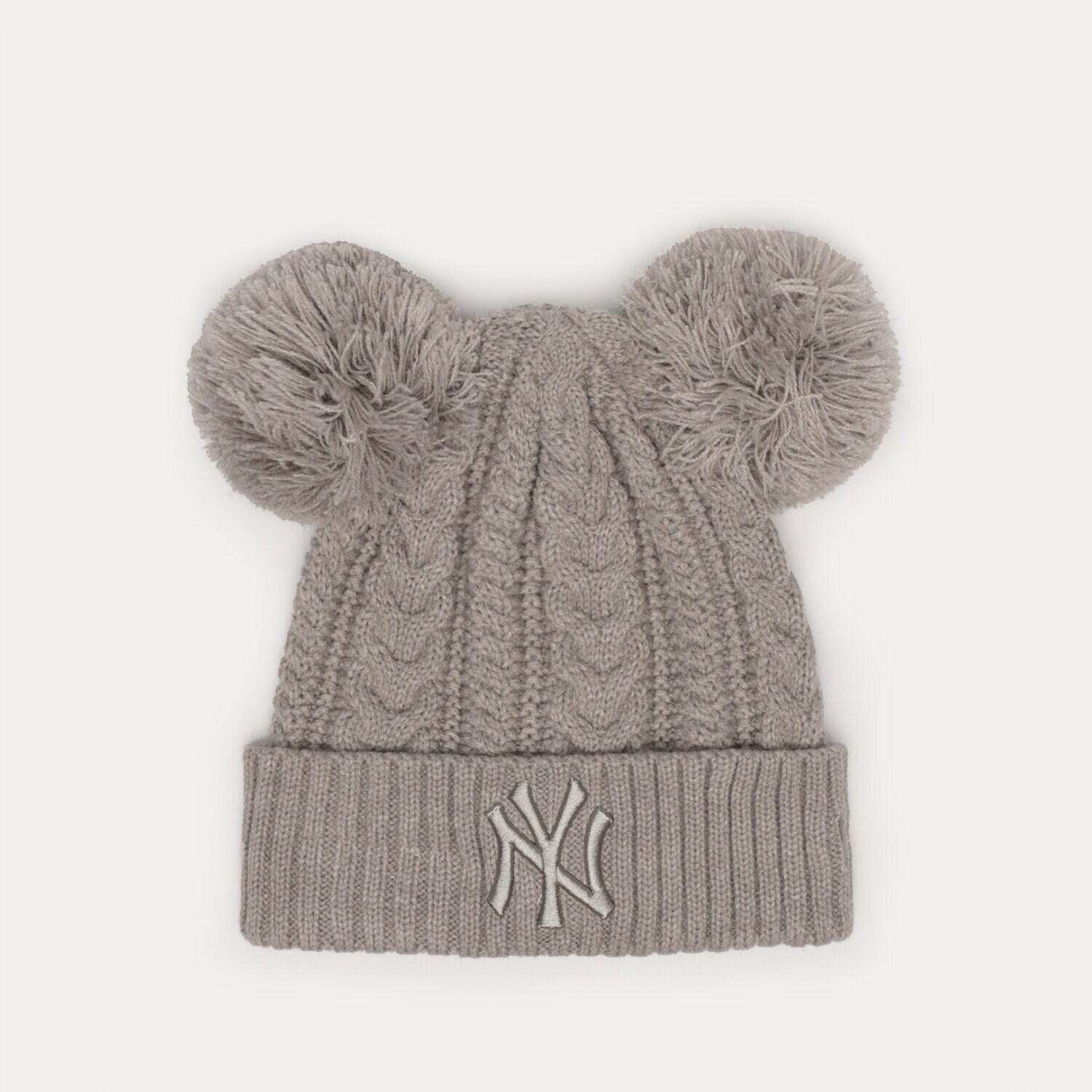 dámská čepice NEW ERA ČEPICE WMNS DOUBLE POM NYY HGR NEW YORK YANKEES HGR 60284834 ŠEDÁ