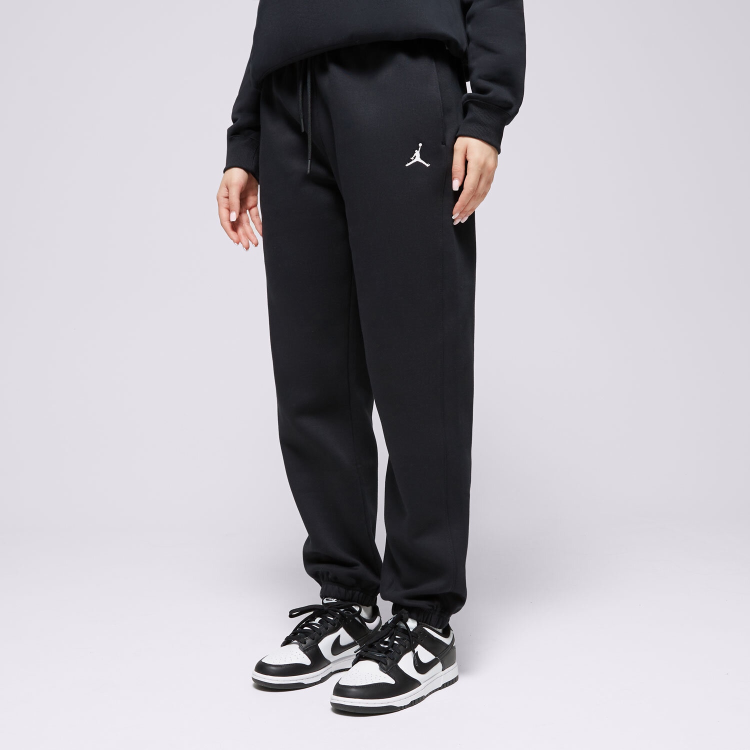 dámské kalhoty KALHOTY  W JORDAN BRKLN FLC PANT 24 FV7077-010 ČERNÁ