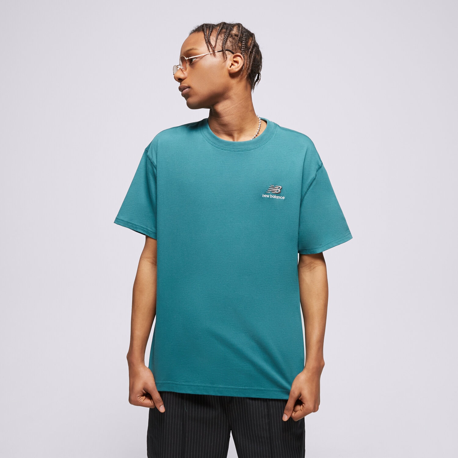 pánské tričko NEW BALANCE TRIČKO NB UNISSENTIAL TEE UT21503VDA MODRÁ