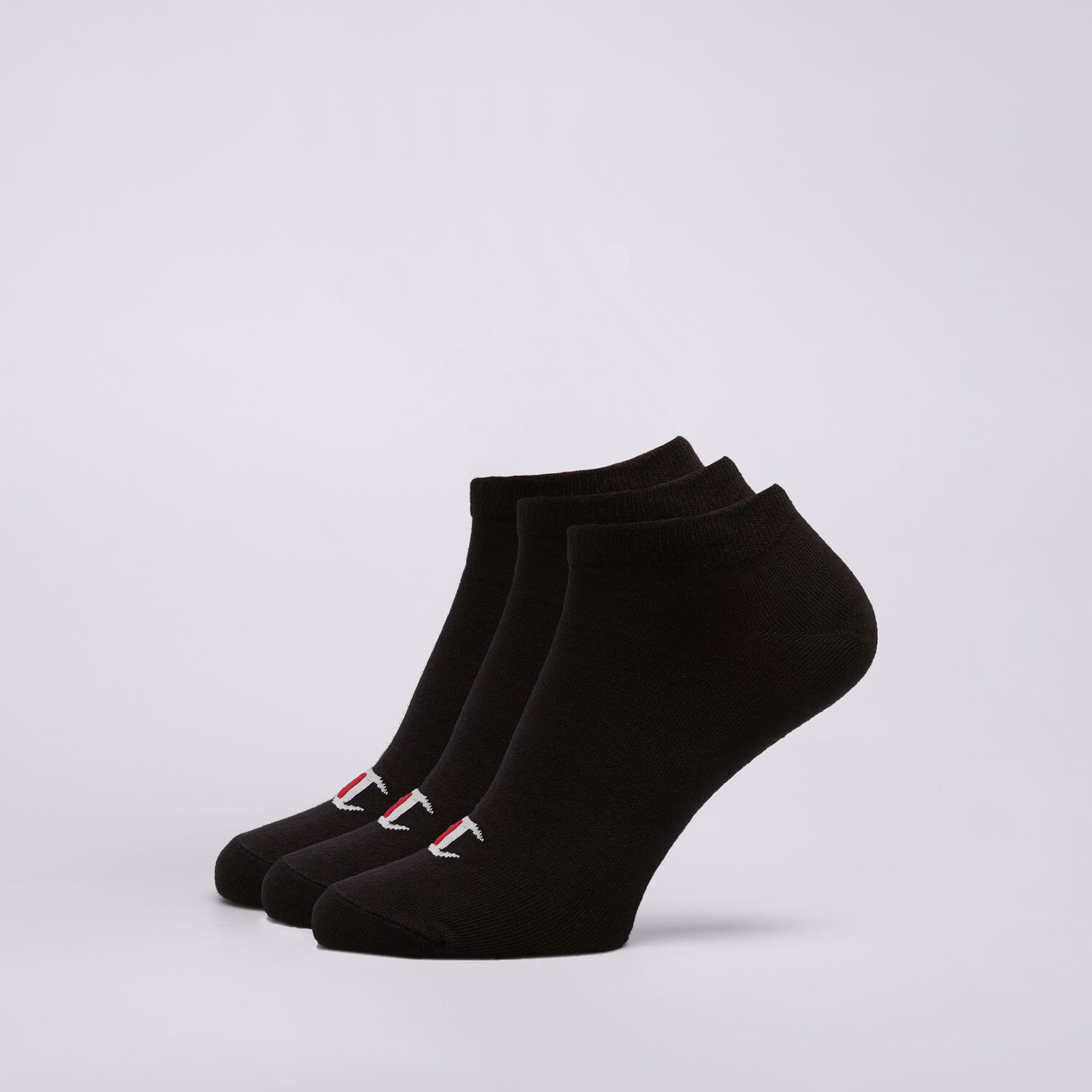 dámské ponožky CHAMPION PONOŽKY 3PK SNEAKER SOCKS U20100KK001 ČERNÁ