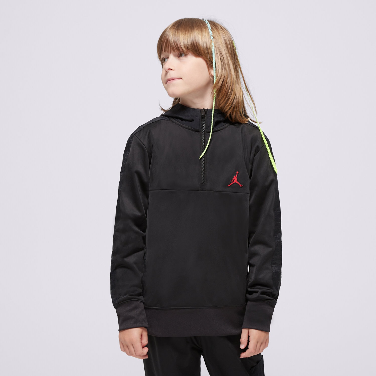 dětské kalhoty JORDAN SOUPRAVA WVN PNL CRGO OH SUIT BLK/RED B 95D036-023 ČERNÁ
